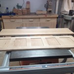 Top and back panel for roll top section.